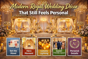 Modern Royal Wedding Décor That Still Feels Personal
